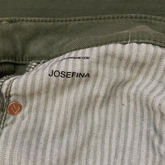 NEW 7 for all mankind Green Cropped Josephine Jeans - Picture 4 of 6